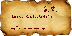 Harmos Kapisztrán névjegykártya